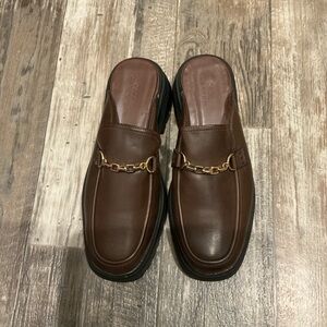 ASOS Women’s Brown Leather Loafers Size 11